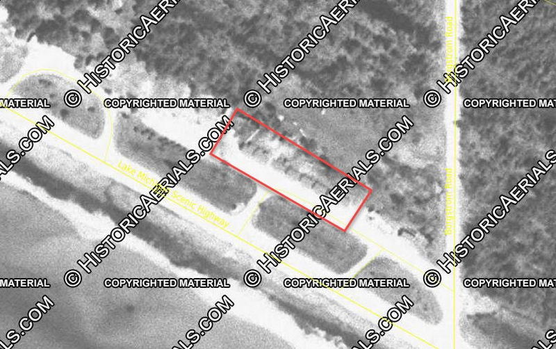 Bowmans Motel and Cabins - 1973 Aerial